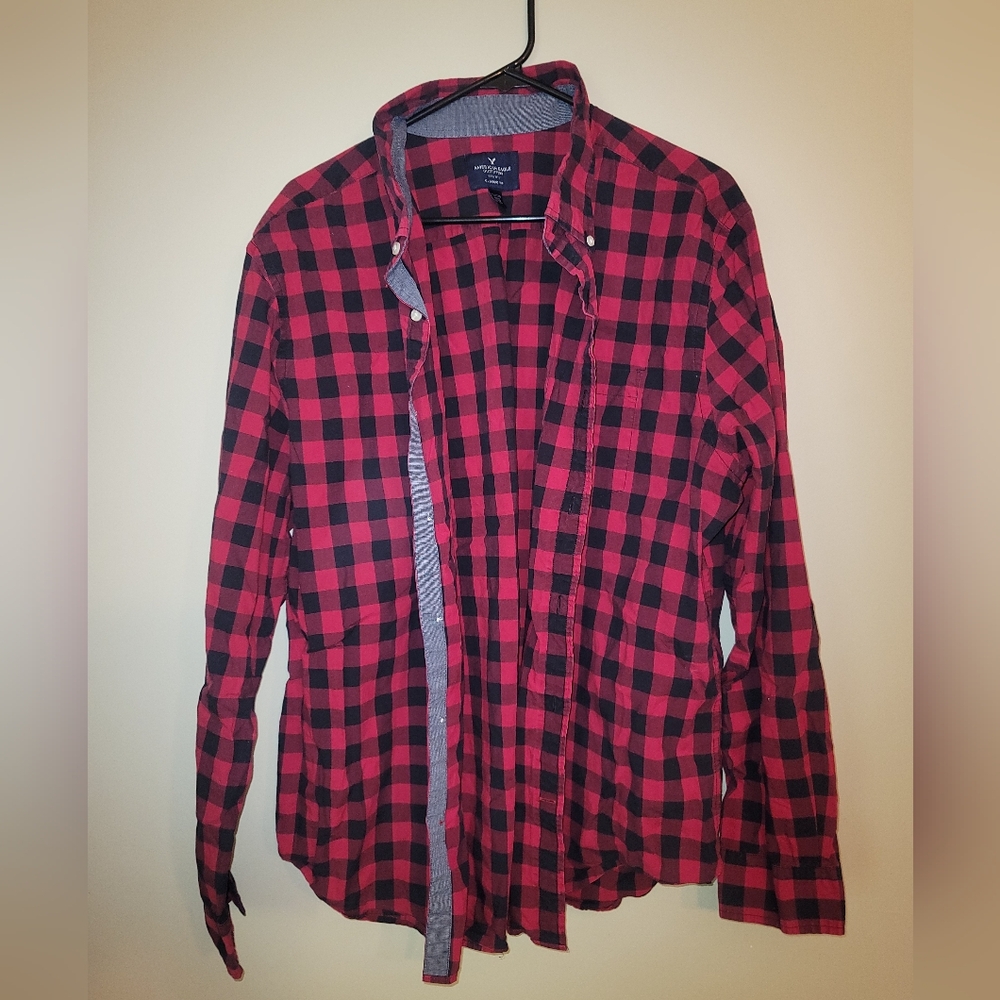 Mens American Eagle Button Up